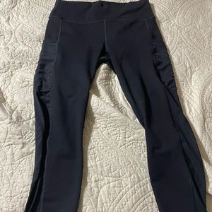 Fabletics Black High Waist Capri Leggings